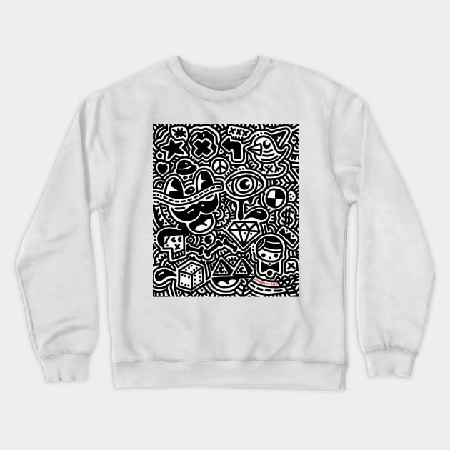 Palm trees and pineapples Crewneck Sweatshirt by Ottograph